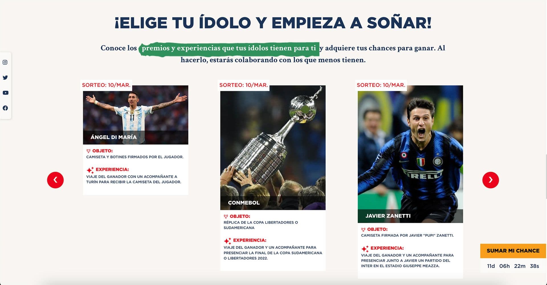 Suma tu Chance Campaign
